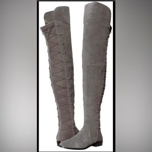 Vince Camuto Coatia Suede Over-The-Knee-Boots